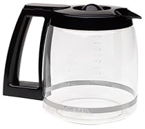 Cuisinart DCC-1200PRC 12-Cup Replacement Glass Carafe, Black