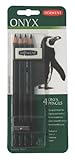 Derwent Onyx Pencil Set, Pack of 4 Pencils, 1 Eraser and 1 Sharpener (2300039)