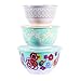 The Pioneer Woman 6 Piece Set Flea Market Floral Melamine Serving Bowls with Lids