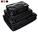 Observ Clear Packing Cubes, Midnight Blue - Premium, High Strength 3 Piece Travel Organizer Set