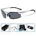 COSVER Men's Sports Style Polarized Sunglasses for Driving Cycling Running Fishing Golf Unbreakable - Metal Frame Al-Mg Glasses (2578-Silver, clear)