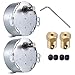 2 Pcs 2.5/3 RPM Electric Motor with 2 Pcs 7mm Flexible Coupling Connector - AC 100V~130V 50/60Hz Micro Turntable Synchronous Motor with Connector