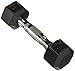 CAP Barbell Coated Hex Dumbbell with Contoured Chrome Handle, Single, 45 Pounds