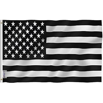 Amazon Com 3 X5 Black And White American Flag Military Nascar