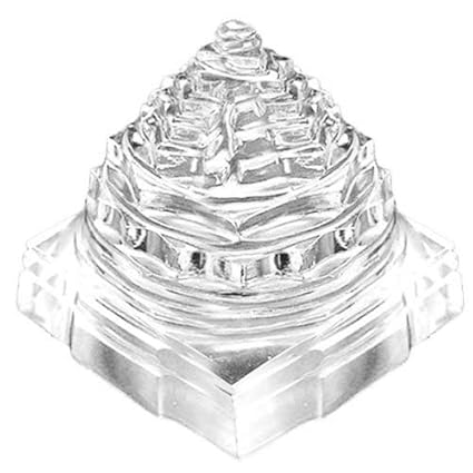 Plusvalue Crystal Sphatik Shri Shree Yantra Vastu Remedies Products For Home Temple (20 -30Gm)