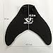 Qiyun Mermaid Swim Fin Mermaid Swim Fin, Kids Boys Swimming Diving Monofin Tails Fin Training Flippers, Black