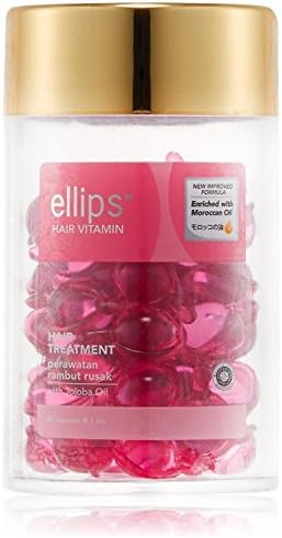 エリップス ellips ヘアビタミン ヘアトリートメント 50粒 ボトル ピンク [並行輸入品]