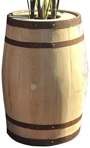 Cheeky Chicks Recycled Solid Oak Wine Barrel Planters (Rustic)