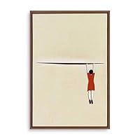 Framed Canvas Wall Art Abstract Colorful Canvas Prints Home Artwork Decoration for Living Room,Bedroom - 16x24 inches