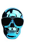 Smileto Skull Portable Wireless Bluetooth speakers with HD Sound and Bass (Blue)