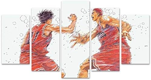 Download Slam Dunk Rukawa Kaede Hanamichi Sakuragi 5 Panel Anime Wall Art Free HD Get Wallpaper Slam Dunk Rukawa Kaede Hanamichi Sakuragi 5 Panel Anime Wall Art Free
