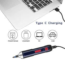 4V Cordless Electric Screwdriver with 4 Torques