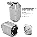 Easy Grinder Silver Automatic Herbal Grinder and Dispenser with Replacement Blades 2.5g Storage Chamber, Adjustable Magnetic Swing Tip, Rechargeable Li-Ion Battery, USB cord, and Cleaning Brush