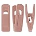 Trgowaul Blush Pink Velvet Hangers Clips, Pants Hangers Velvet Clips, Strong Finger Clips Perfect for Thin Velvet Hangers (20 Pcs, Blush)
