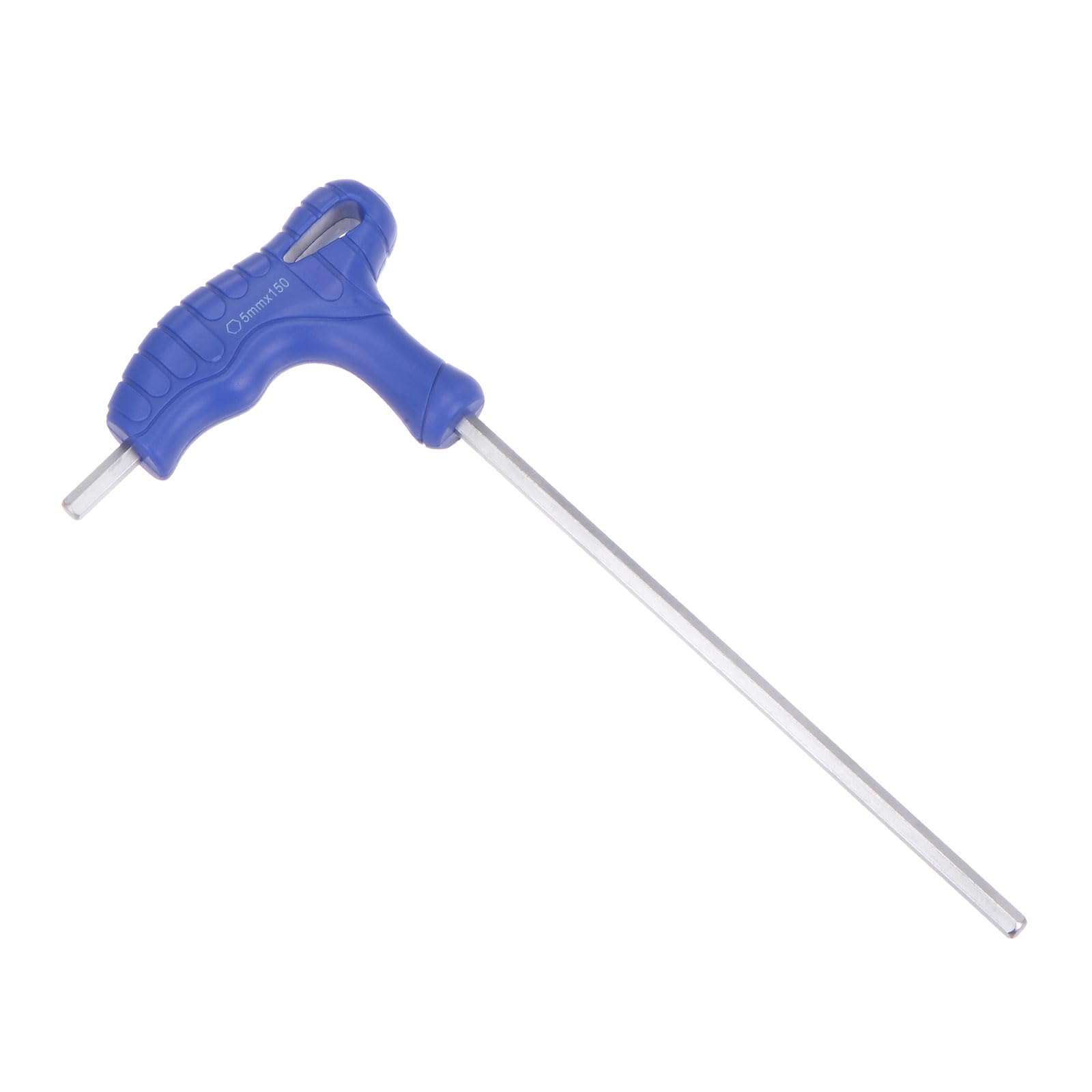 CoCud T-Handle Hex Key, 5mm Hex, CR-V Steel Metric T-Key Wrench Blue - (Applications: for Basic Home Repair and Mechanical Maintenance), 1-Piece