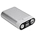 Ewarmer Hand Warmers/Power Bank 7800mAh, Rechargeable Hand Warmer, 7800mah Portable USB Hand Warmer /Power Bank 7800, Portable Battery Charger with LED Flashlight for Cold Winter (Silver)