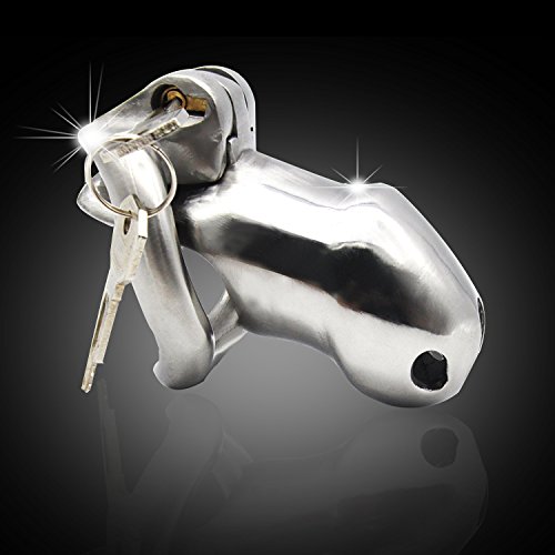 Bondage Masters Male Chastity Device with Hidden Lock and Body Contour Back Ring