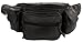 New Large Leather Waist Hip Lumbar Fanny Pack Bag with Dual Cell Phone Pocket