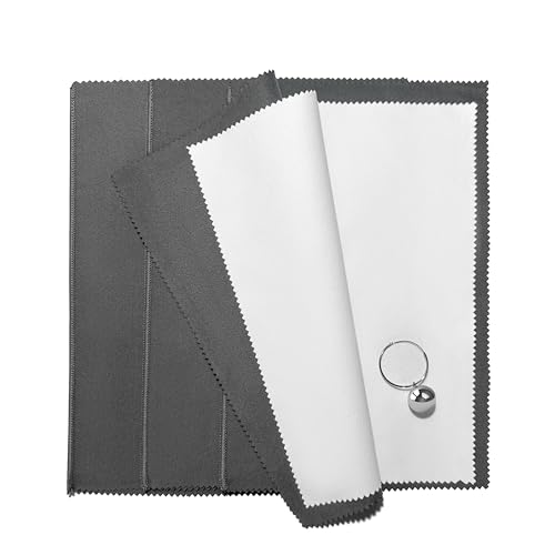 Gavaeu 3PCS Silver Polishing Cloth, 11'' x 14'' X-Large PremiumJewelry Cleaning Cloth, Suitable for Gold, Diamonds, Silverware, Platinum, Gemstones & Other Precious Metal Jewelry, Coins