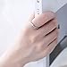 Jsely Adjustable Open Rings for Women Love Heart Ring CZ (one Size fits All Rings) 925 Sterling Silver Jewelry (Adjustable)