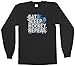 Threadrock Big Boys' Eat Sleep Hockey Repeat Youth Long Sleeve T-Shirt M Black