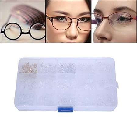 Nasenpads - weiche Silikon Brillen Nasen Pads 300pcs Ersatz Nasenpads Gläser Reparatur Kit Tool, 15 Styles