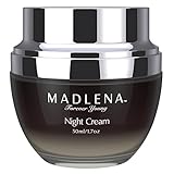 Madlena Advanced Anti-Aging Face & Neck Night Cream for Women - Powerful Anti-Wrinkle Beauty Care - Fade Lines, Repair Blemishes, Restore Skin Tone & Boosts Cell Regeneration While You Sleep