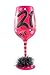 Top Shelf 21st Birthday Wine Glass with Charm - Novelty Gift Idea For Her