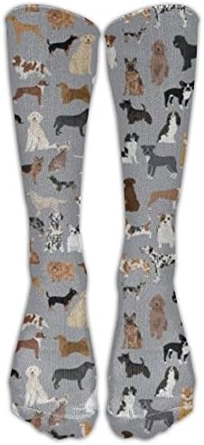 Mixed Dog Lots Of Dogs Dog Lovers Rescue Dog Unisex Outdoor Travel Exercise Sports Long Tube Socks Sport Over-The-Calf Long Team Socks