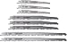 Reciprocating Saw Blades Wood Pruning and Wood Cutting for Reciprocating/Sawzall Saws - 8 Piece