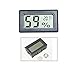 EEEKit 2-Pack Mini LCD Digital Electronic Temperature Humidity Meter Indoor Thermometer Hygrometer (Black)