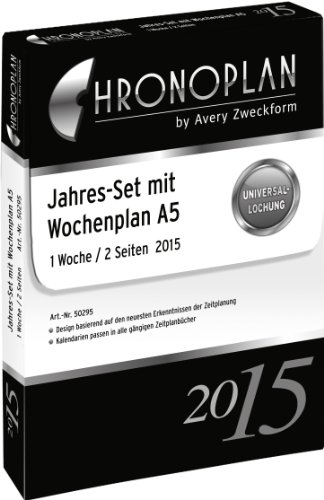 CHRONOPLAN - CHRONOPLAN Jahres-Set Wochenplan 2015, A5
