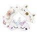 [3 PACK] MicroBird Unicorn Sleeping Mask Cute Unicorn Horn Soft Plush with silk, Blindfold Eyeshade for Kids and Women
