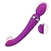 Vibrator,Patekfly Rechargeable Waterproof Smart Wand Massager for Stimulating Women Clit G | Medical SOFE Silicone Vibrator | 3 Powerful Speeds & 10 Pulsating Patterns