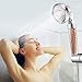 RUNYUE High Pressure Handheld Shower Head, Universal Shower Head Size Connect, Water Saving High Pressure SPA Massage, 3-Way Shower Modes Softens Hard Water (shower head)