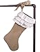 Fennco Styles Capucine Ruffled Holiday Design Burlap Ruffle Stocking 13