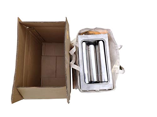 DACHEL Outdoor Tent Wood Stove with Pipe (Stainless Steel Cube Stove, 151518/88inch) - Thumbnail 7
