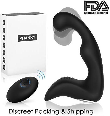 PHANXY Remote Control Electronic Massager for Men Rechargeable Waterproof Personal Massager Powerful 9 Speeds Motor