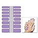 WOKOTO 7 Pieces Full Wraps Nail Polish Stickers Tips With 1Pcs Nail File Nail Self-Adhesive Decals Pure Colors Manicure Sticker Strips Kit For Girls