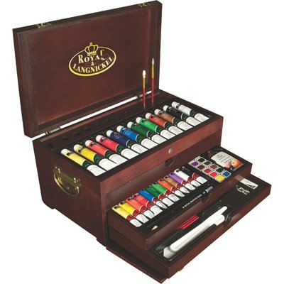 Royal & Langnickel Premier Multi-Media Painting Chest, 80-Piece Art Set