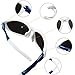 Torege Polarized Sports Sunglasses For Men Women Cycling Running Fishing Driving Baseball Golf TR90 Unbreakable Frame TR010 (White&blue)