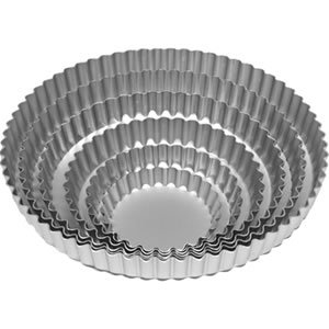 Anodised Bakeware Continental Flan 10cm - Loose Base (1 X 10cm FLAN/Tart PAN ONLY)