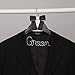 Ella Celebration Groom Hanger for Tuxedo or Suit, Hangers for Bridal Party, Wooden and Wire, Black Wood (Groom)