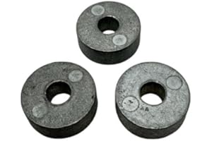 AZINGYSAIL 3PCS Cylinder Zinc Anode 369-60218-1 for Nissan Tohatsu Outboard8/9.8/9.9/15/18/20/25/30/75/90 HP, Replaces 450-01250 (Zinc alloy)