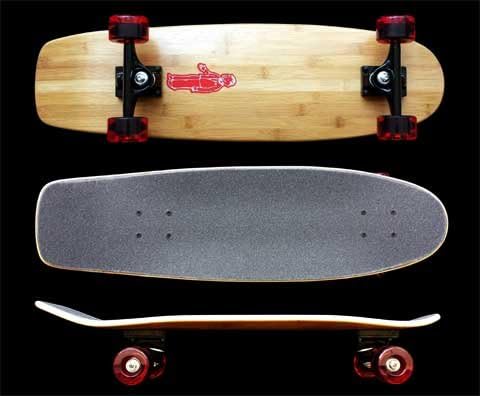 28" Bamboo Square Tail Cruiser Complete Skateboard