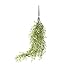 Miracliy 2.6FT Artificial Hanging Vine String Plant Garland Fake Flowers Greenery Plants for Home Garden Wall Decoration, Pack of 2 (White)
