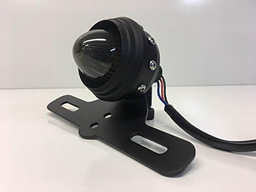 Matte Black Studded Retro Led Stoplight Taillight Cafe racer