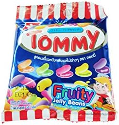 Jelly Beans Fruity Orange Lemon Strawberry Pineapple Grape 30g.