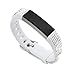 EPYSN Replacement Bands Compatible for Fitbit Alta / Alta HR,Bling Silver Rhinestone Accessories Dressy Bracelet Band Wristband for Women White
