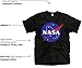 GunShowTees Men's Official NASA Logo Shirt, Medium, Black